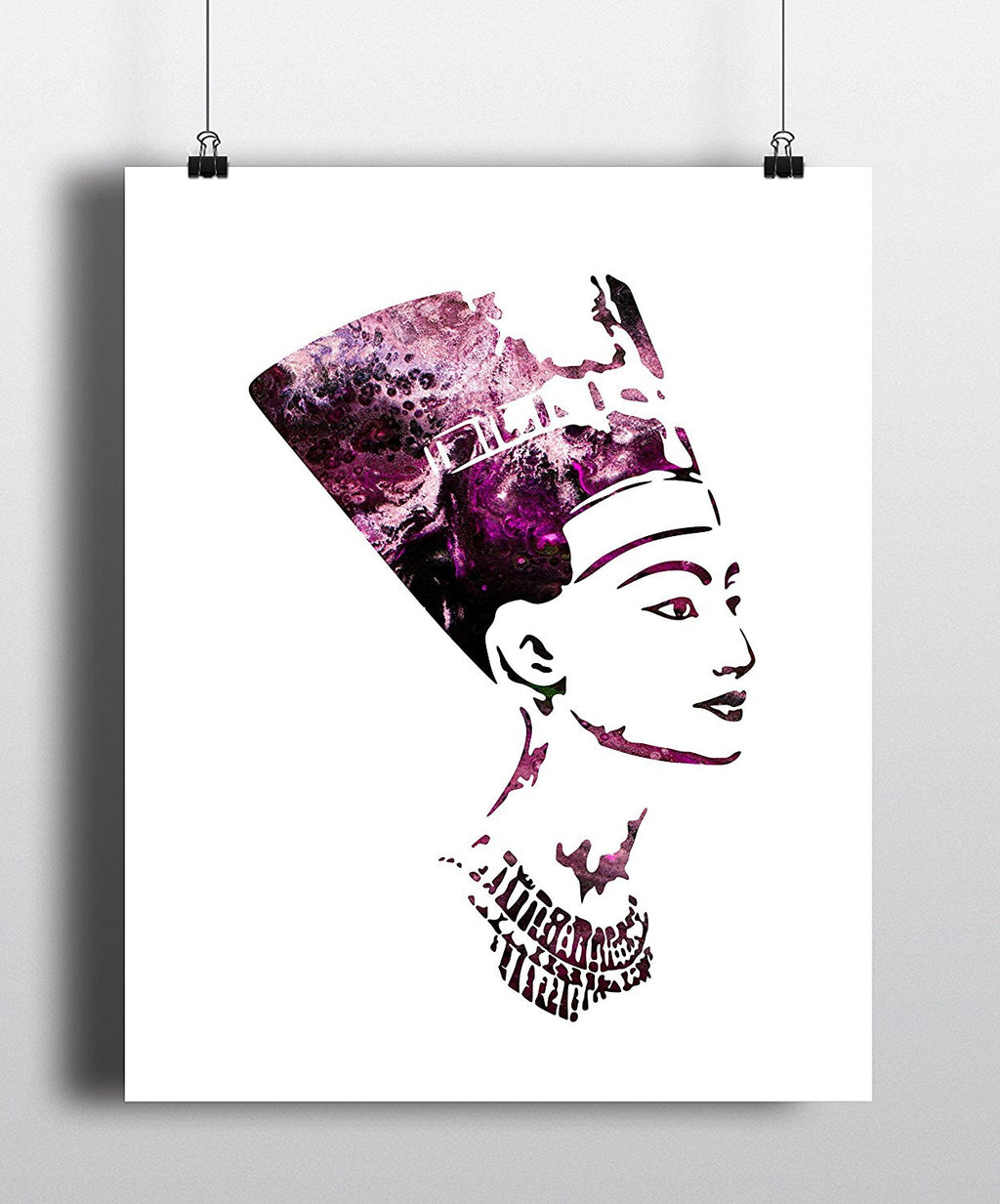 Queen Nefertiti Watercolor Art Print - Unframed - Zuzi's