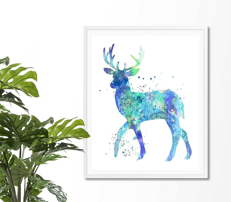 Deer Watercolor Art Print - Unframed - Zuzi's