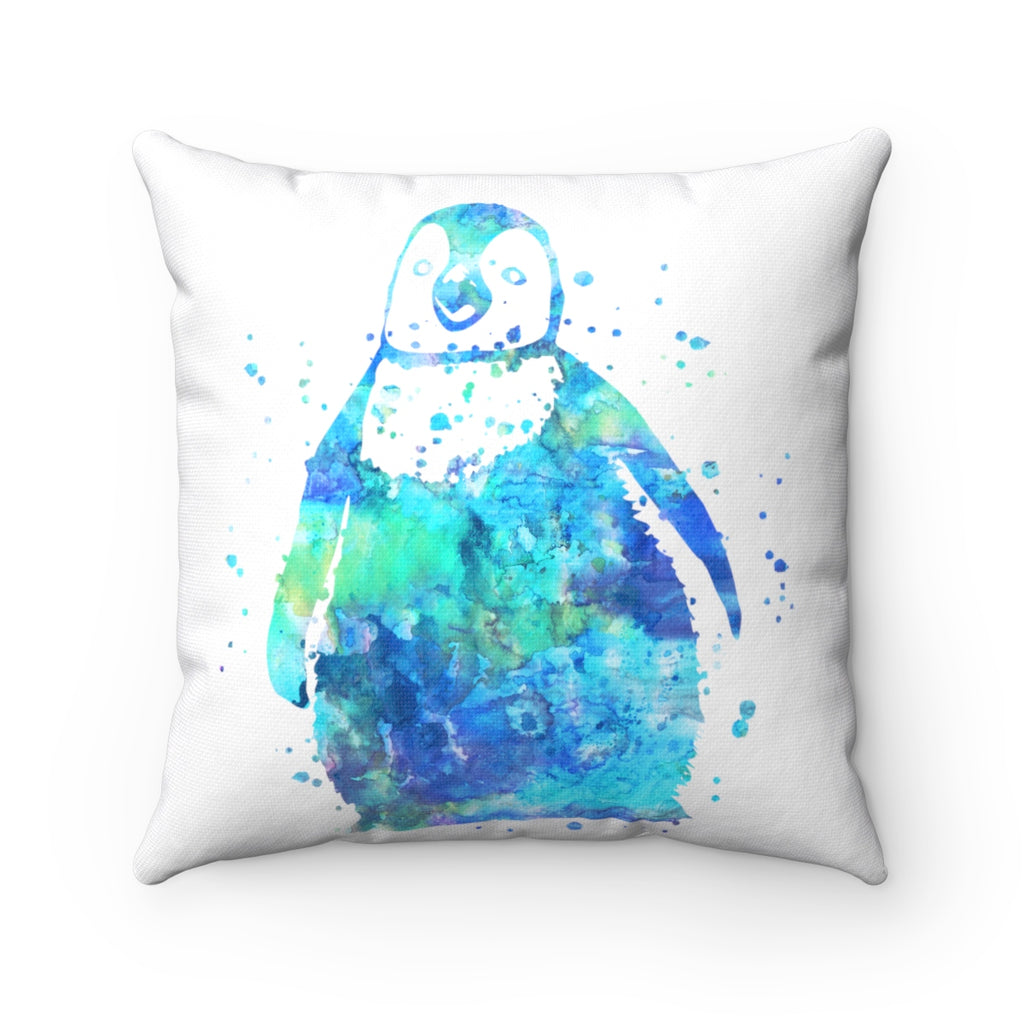 Colorful Penguin Square Pillow - Zuzi's