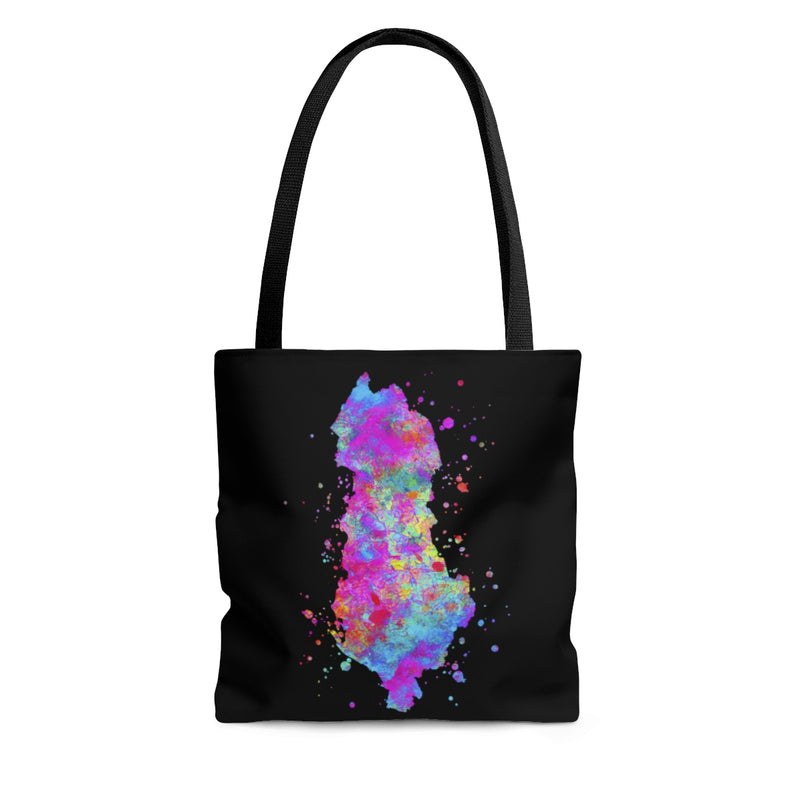 Watercolor Albania Map Tote Bag - Zuzi's