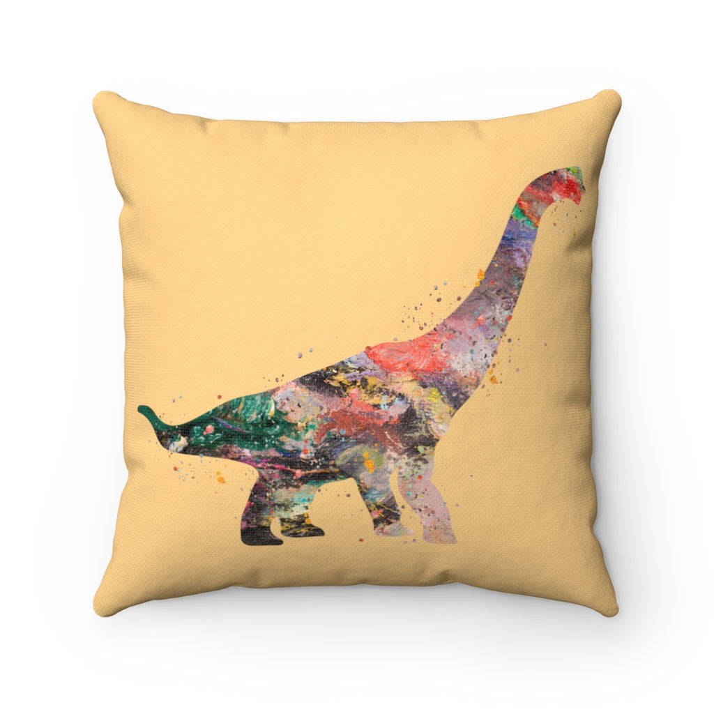 Brachiosaurus Dinosaur Square Pillow - Zuzi's