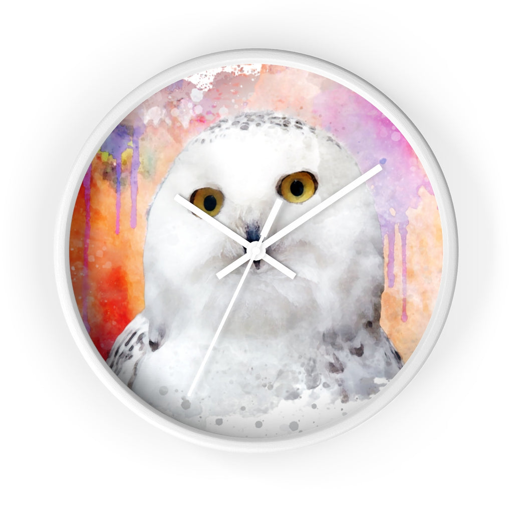 Watercolor Owl Wall Clock - Zuzi's