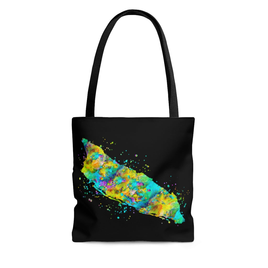 Watercolor Aruba Map Tote Bag - Zuzi's