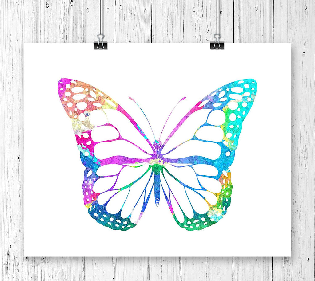 Butterfly Watercolor Art Print - Unframed - Zuzi's