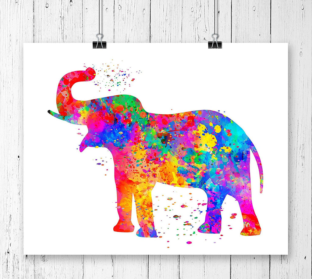 Elephant Watercolor Art Print - Unframed - Zuzi's