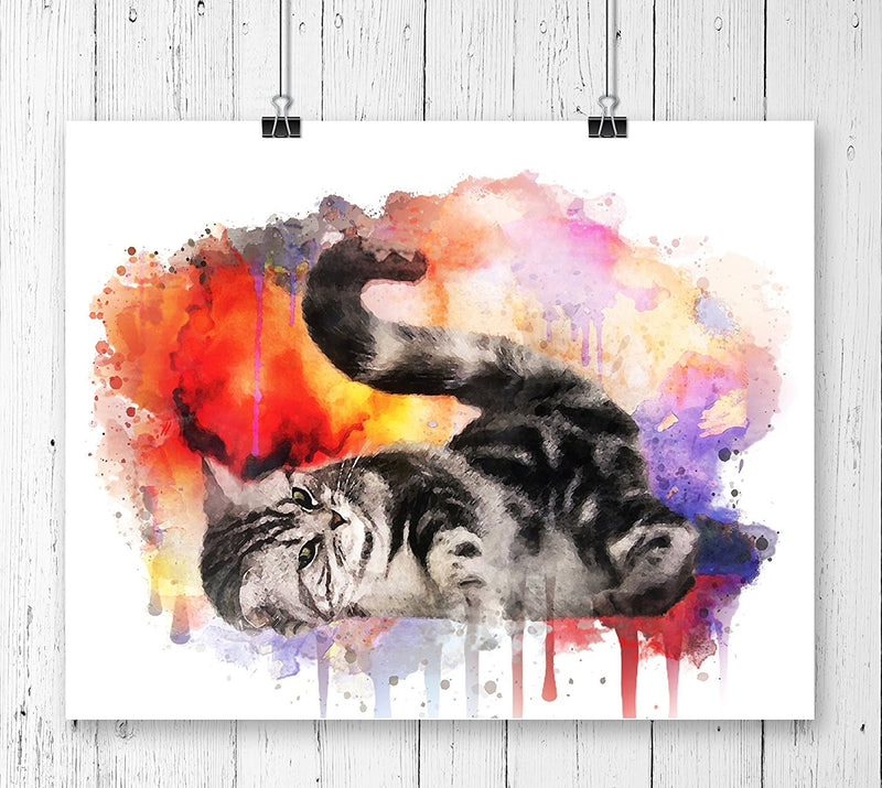 Kitten Watercolor Art Print - Unframed - Zuzi's