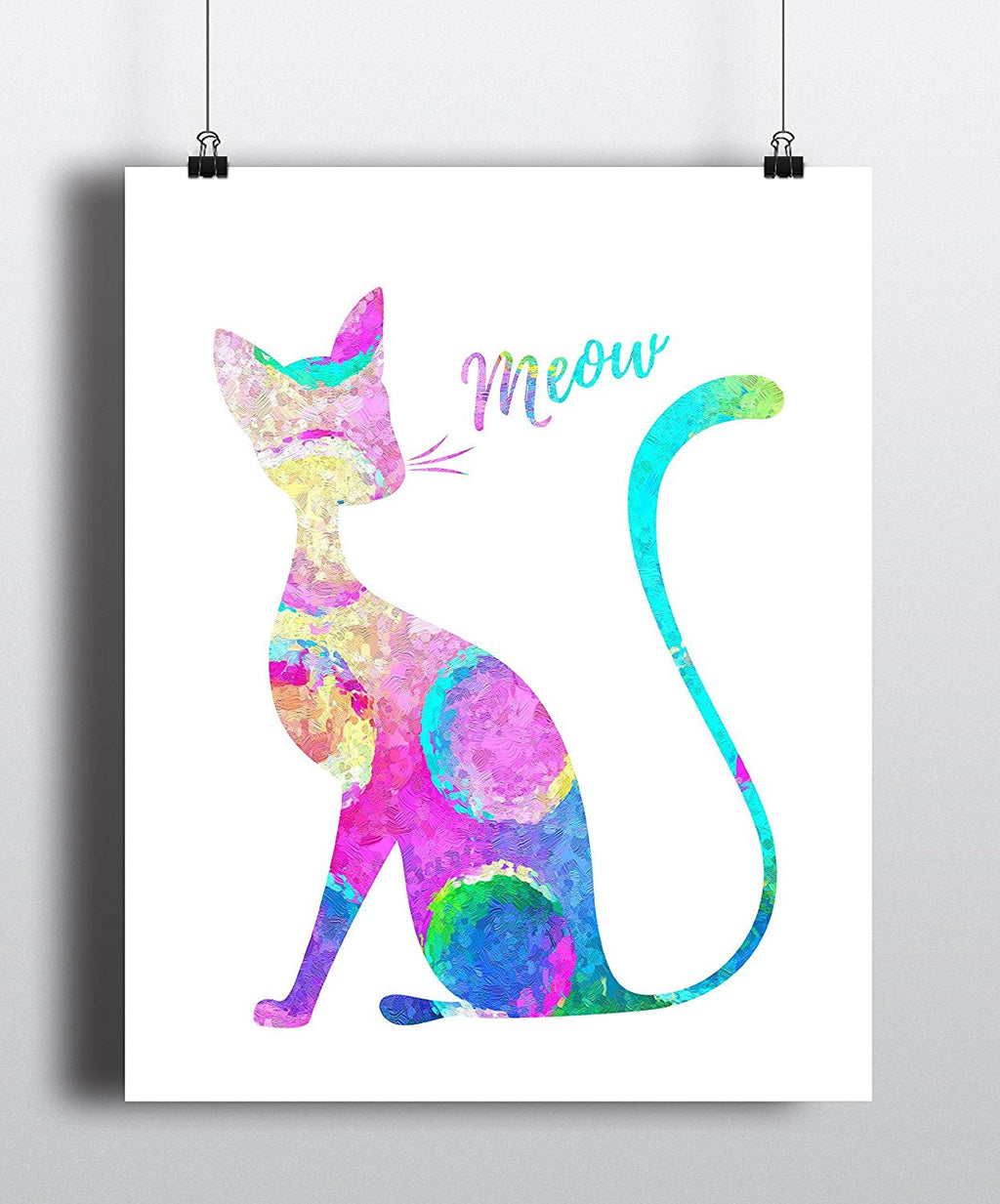 Cat Abstract Art Print - Unframed - Zuzi's