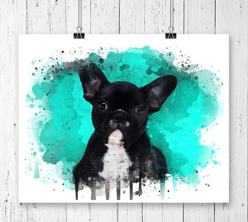 French Bulldog Watercolor Art Print - Unframed - Zuzi's