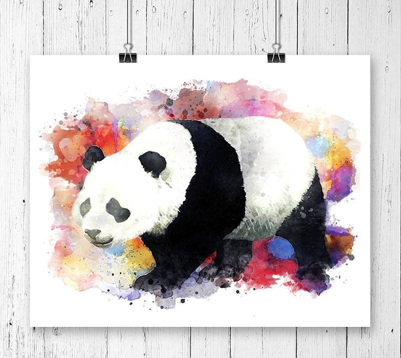 Panda Watercolor Art Print - Unframed - Zuzi's