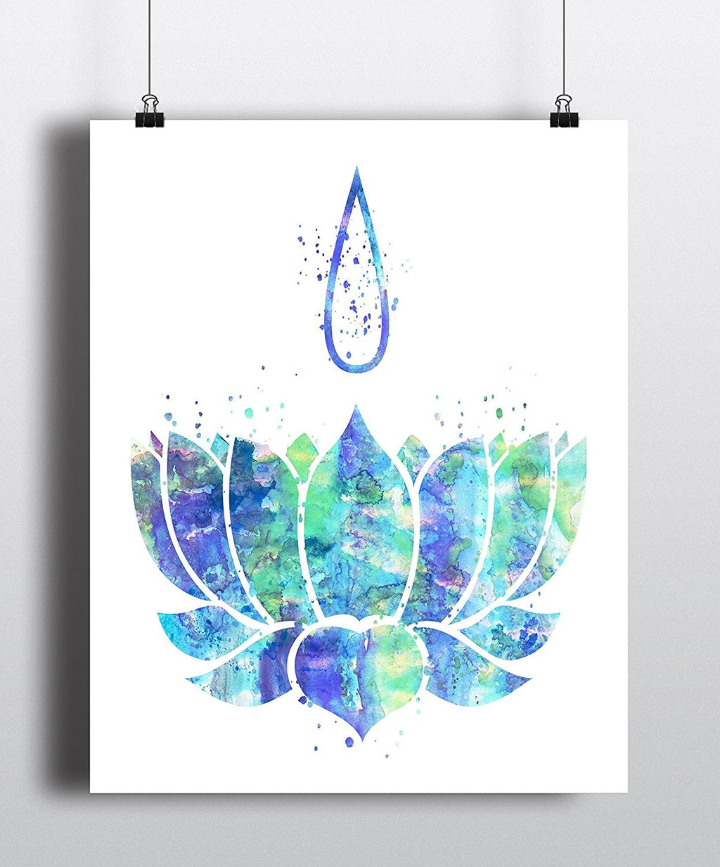 Lotus Watercolor Art Print - Unframed - Zuzi's