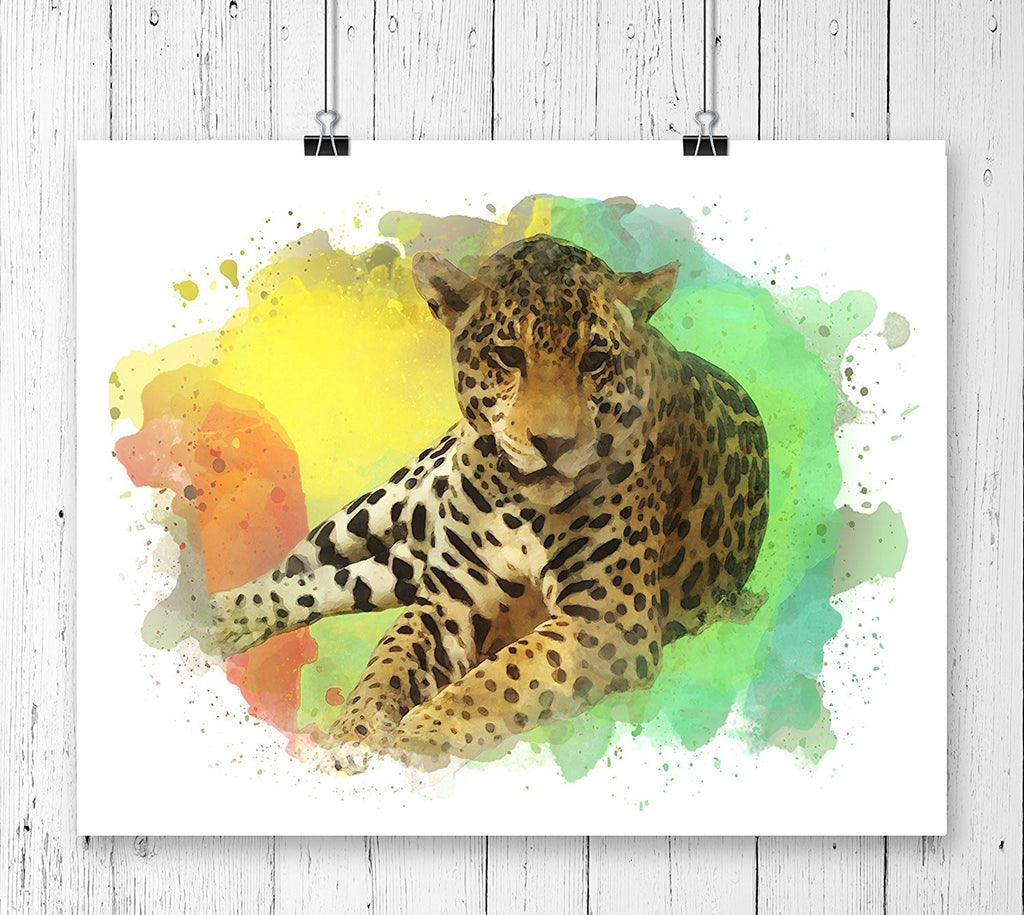 Leopard Watercolor Art Print - Unframed - Zuzi's