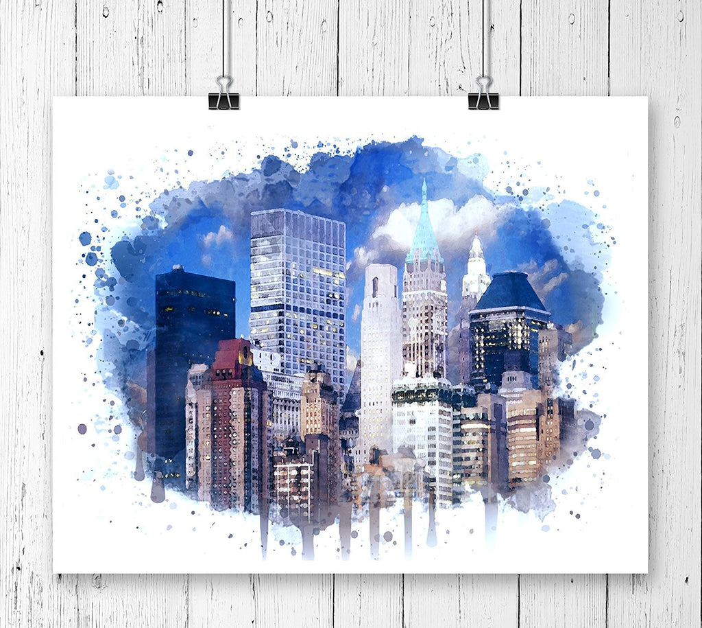 New York Watercolor Art Print - Unframed - Zuzi's