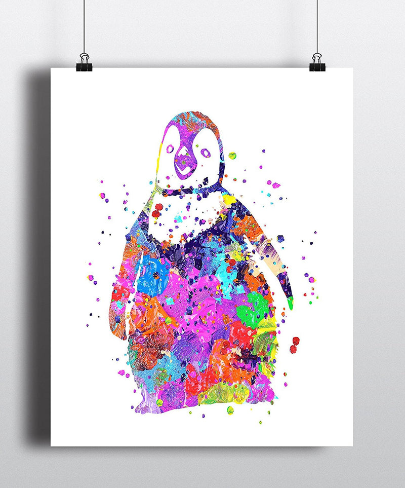 Penguin Watercolor Art Print - Unframed - Zuzi's