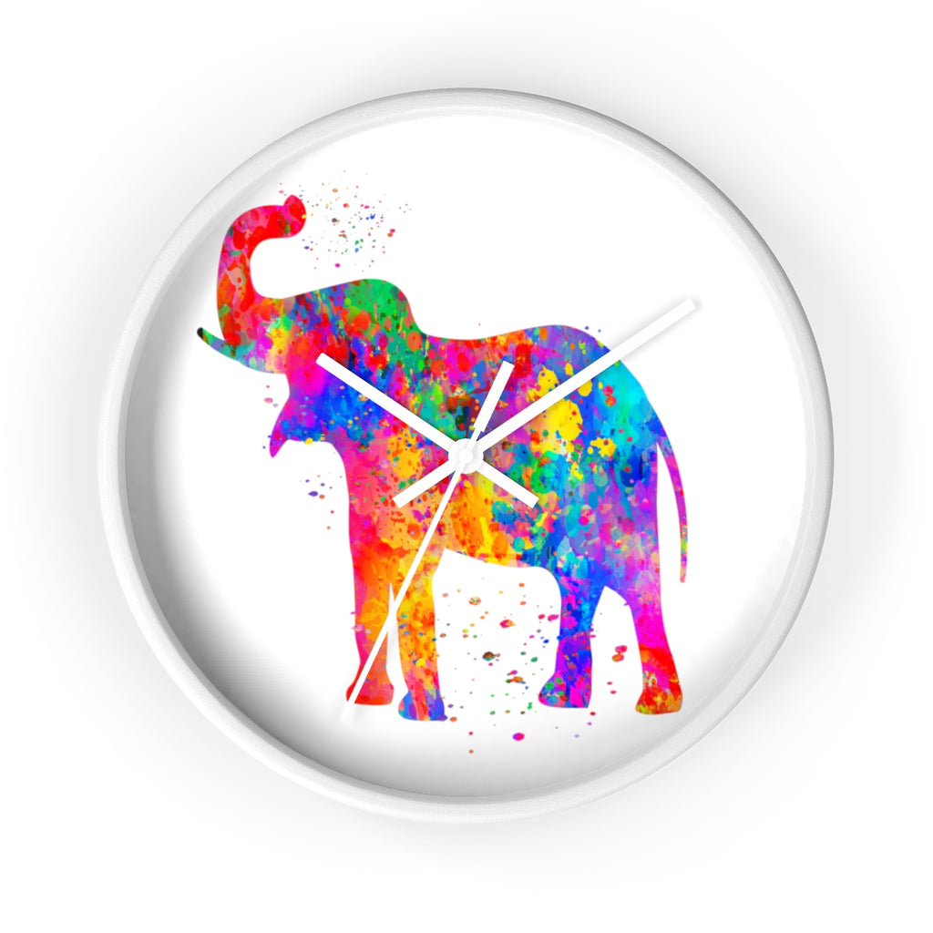 Watercolor Elephant Wall Clock - Zuzi's