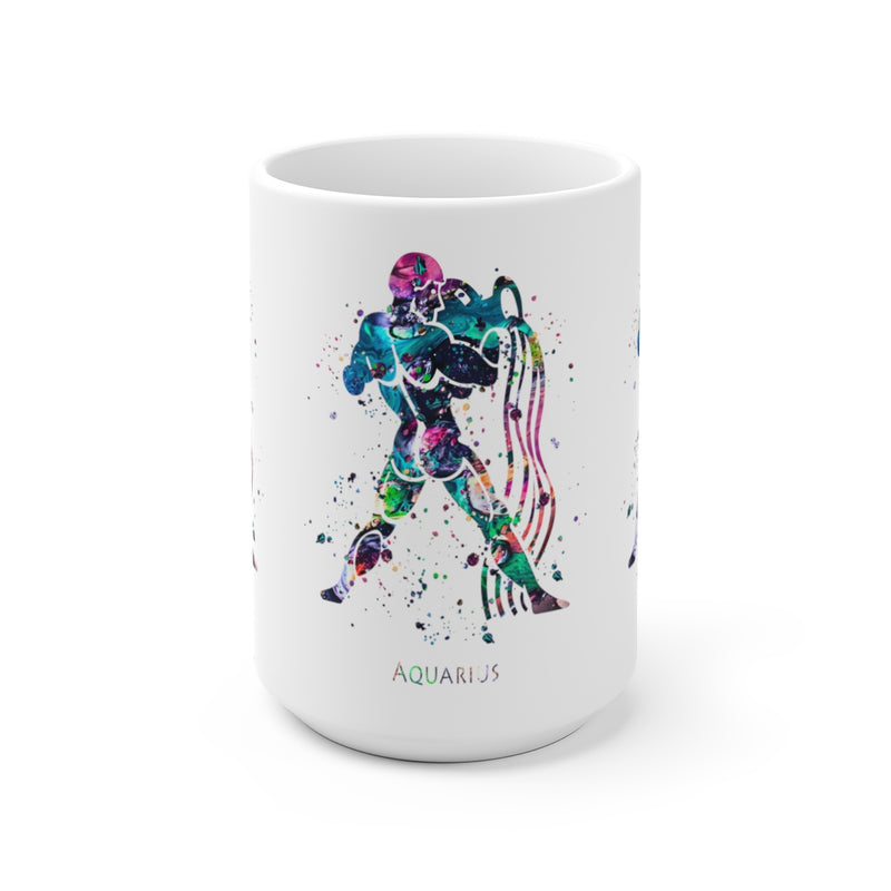 Aquarius Zodiac Sign Mug - 11 oz, 15 oz - Zuzi's