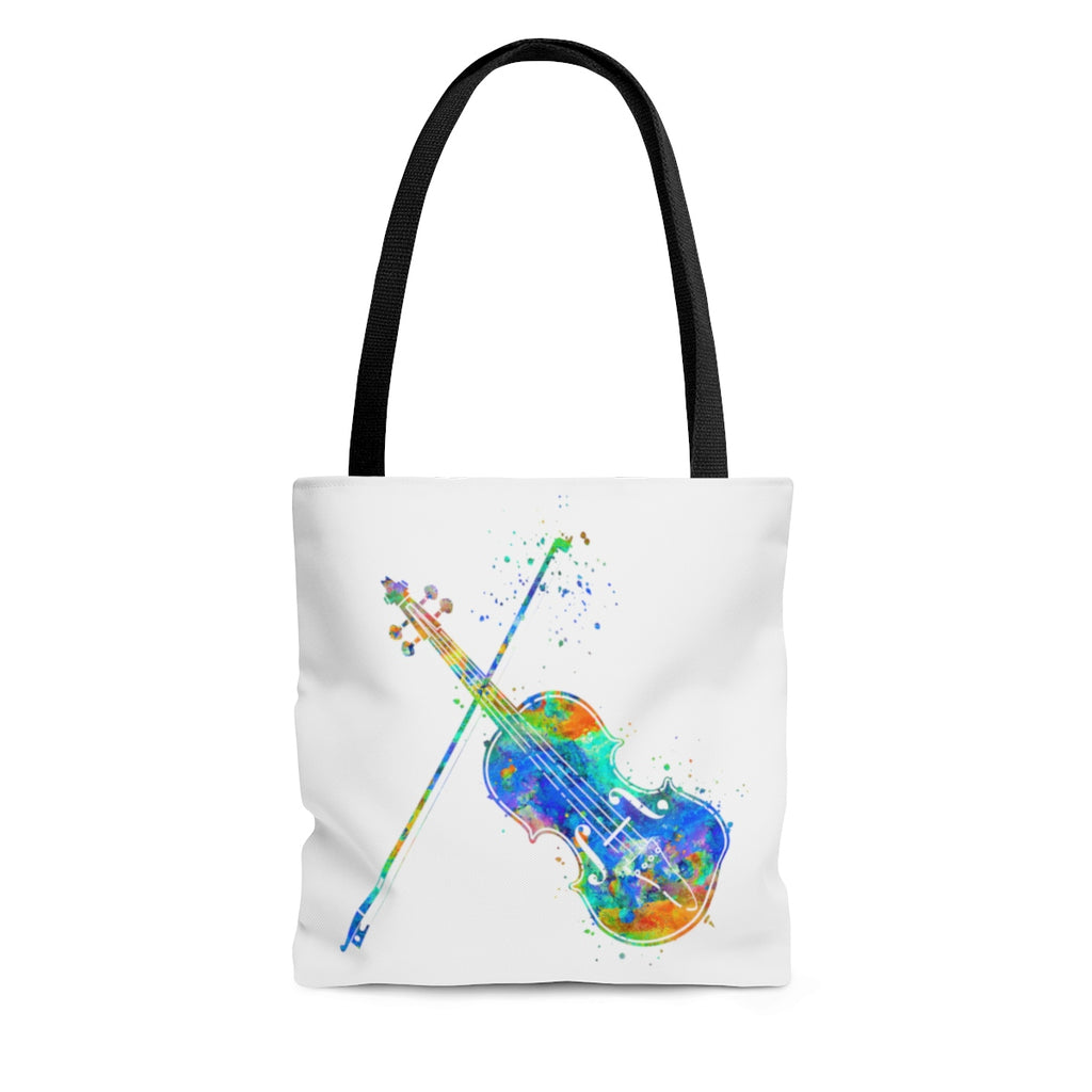 Watercolor Violin Tote Bag - Zuzi's