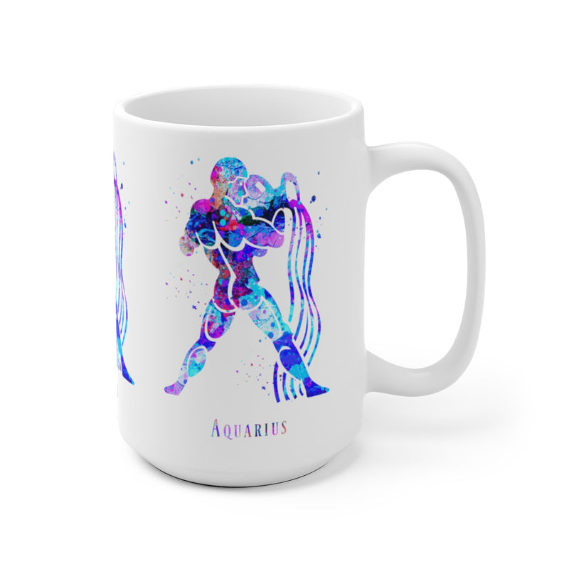Aquarius Zodiac Sign Mug - 11 oz, 15 oz - Zuzi's