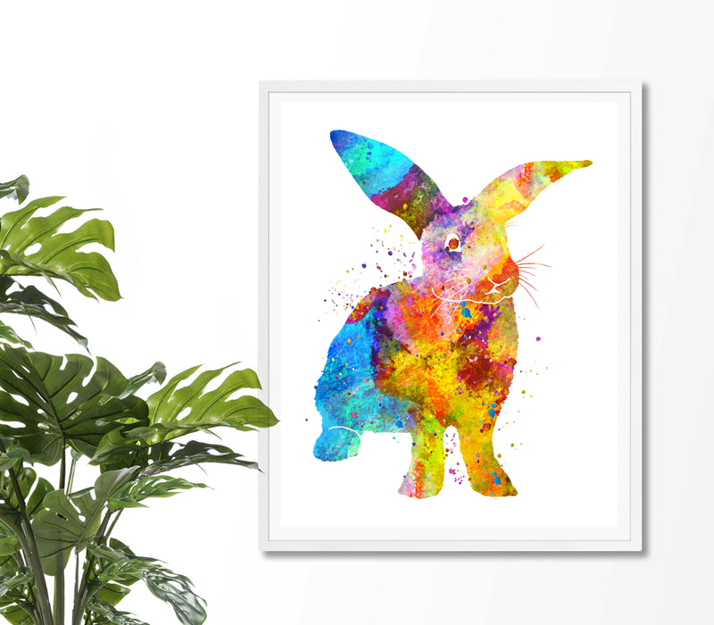 Bunny Rabbit Watercolor Art Print - Unframed - Zuzi's