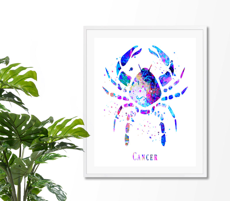 Cancer Astrology Art Print - Unframed - Zuzi's