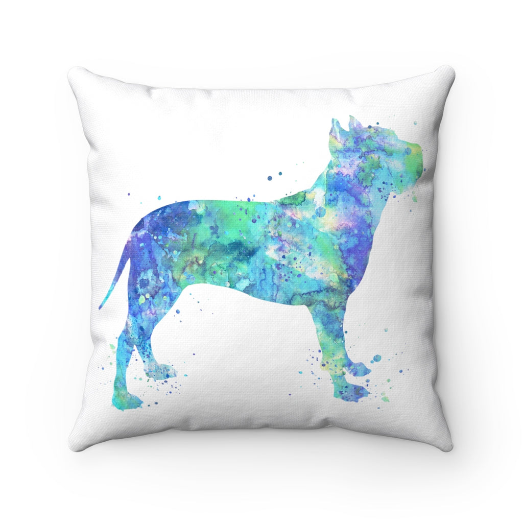 American Staffordshire Terrier Square Pillow - Zuzi's