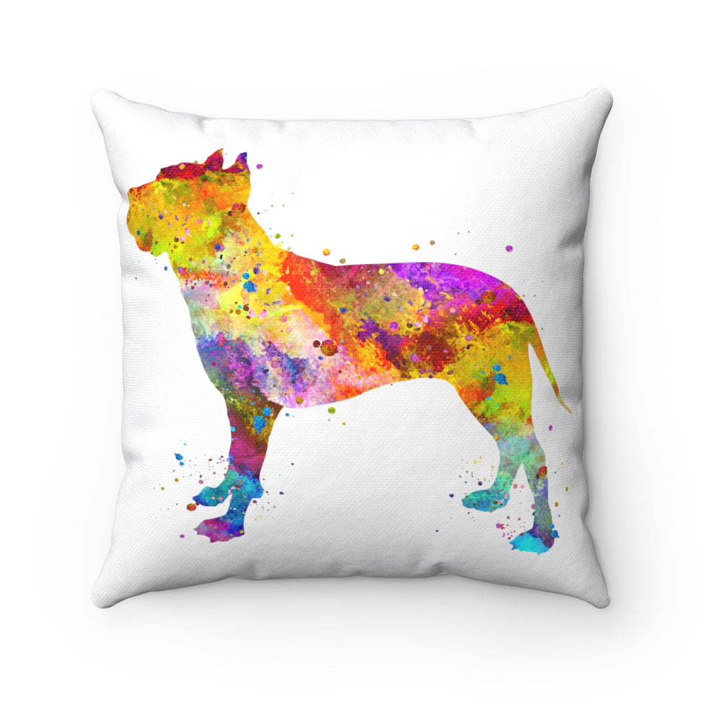 American Staffordshire Terrier Square Pillow - Zuzi's