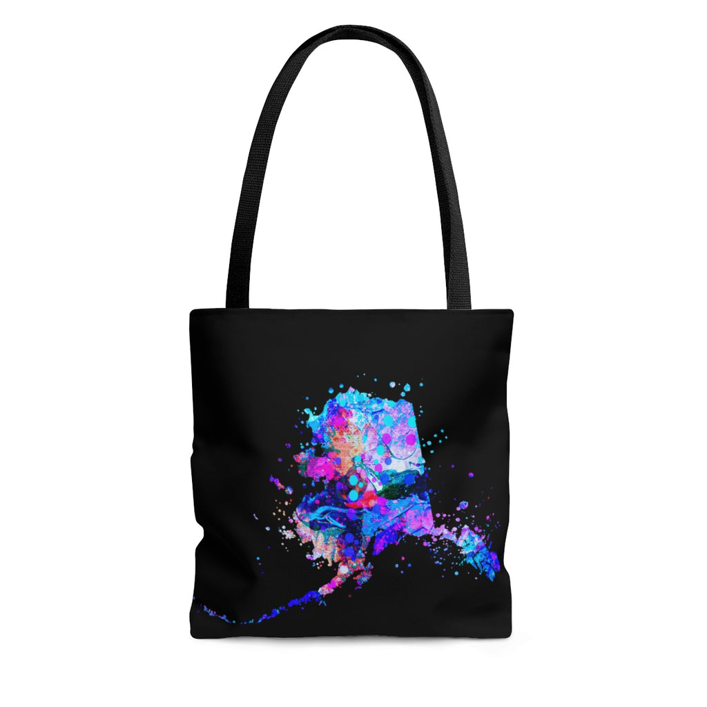 Watercolor Alaska Map Tote Bag - Zuzi's
