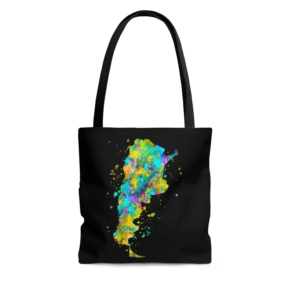 Watercolor Argentina  Map Tote Bag - Zuzi's