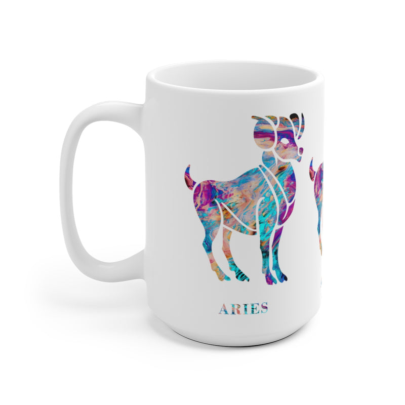 Aries Zodiac Sign Mug - 11 oz, 15 oz - Zuzi's
