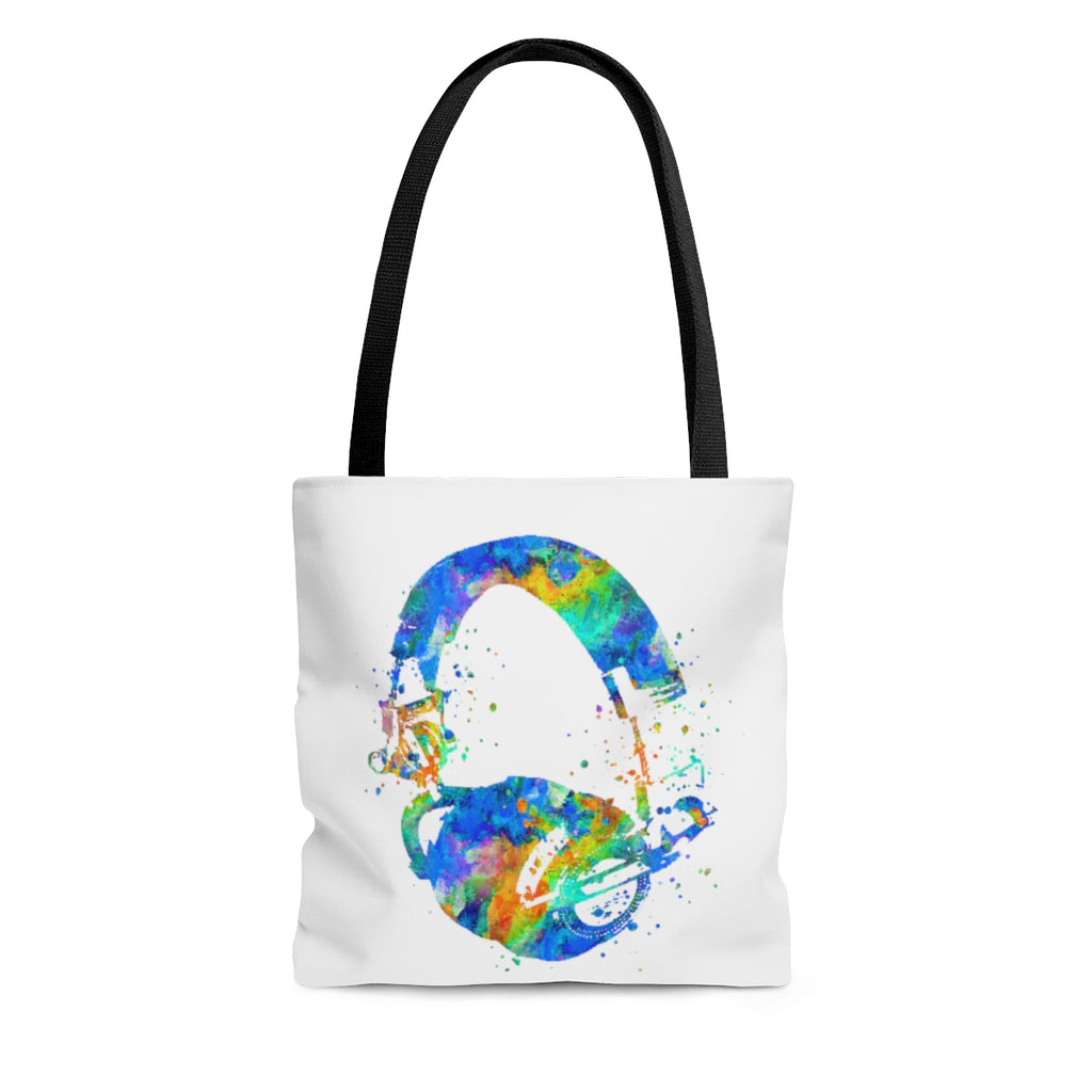 Watercolor Headphones Tote Bag - Zuzi's