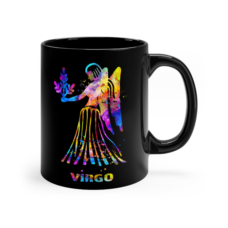 Virgo Zodiac Sign Black Mug 11oz - Zuzi's