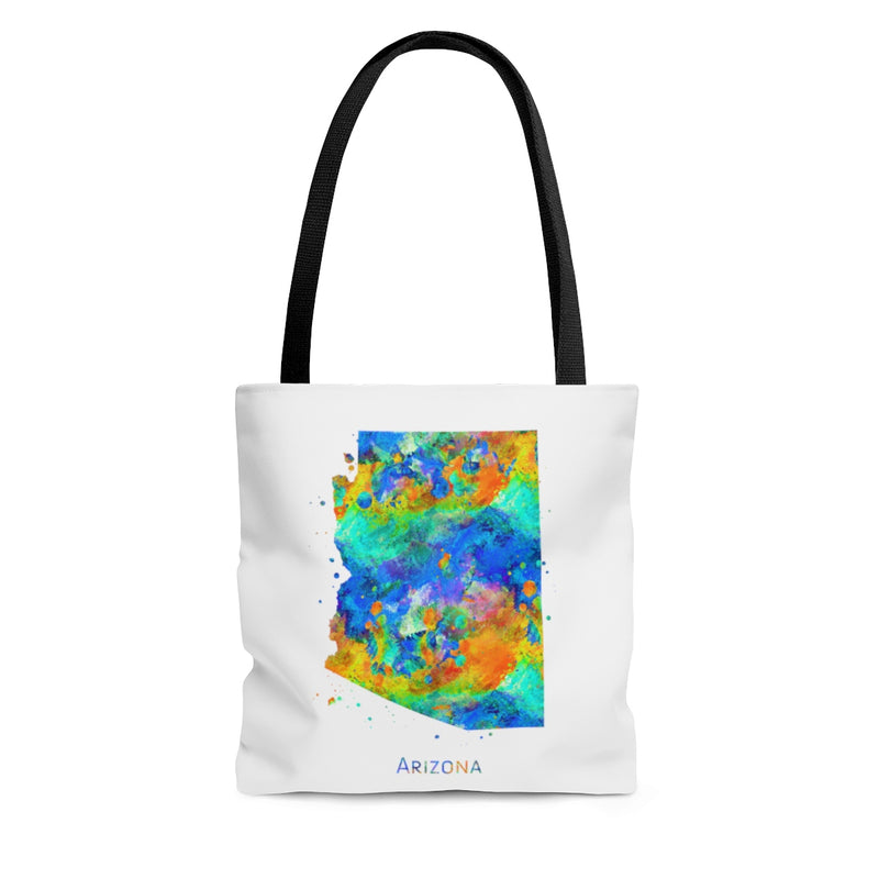 Watercolor Arizona Map Tote Bag - Zuzi's
