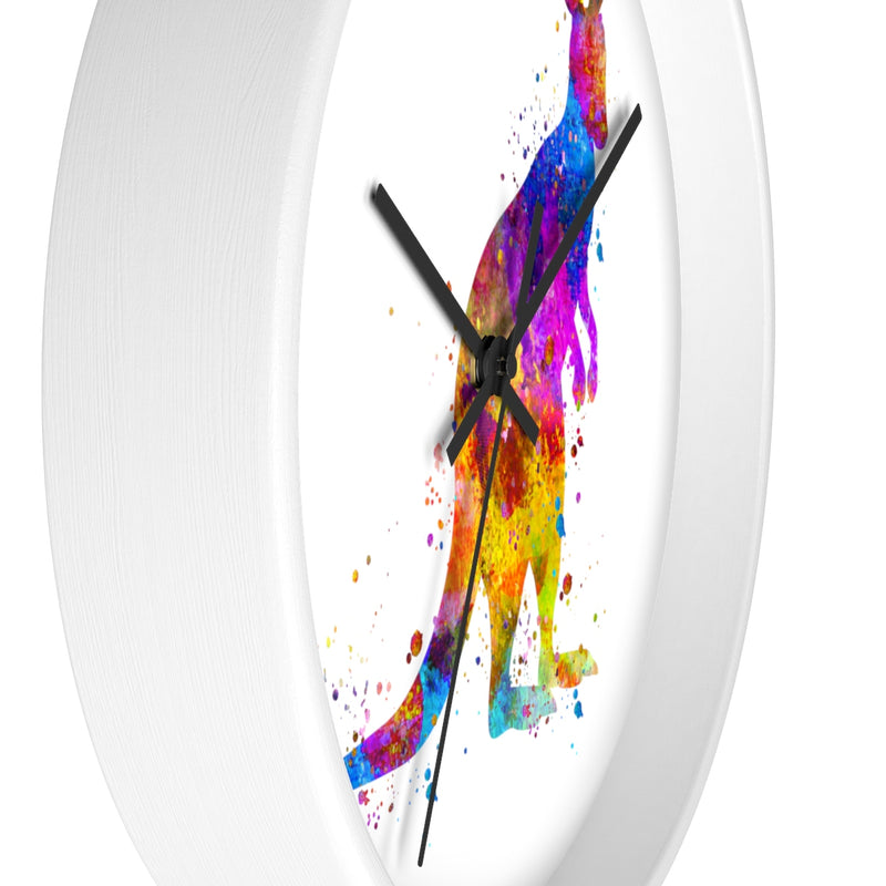 Watercolor Kangaroo Wall Clock - Zuzi's