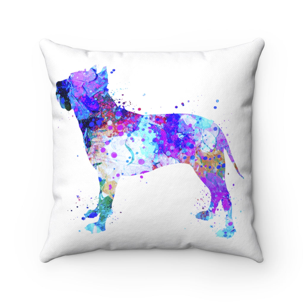 American Staffordshire Terrier Square Pillow - Zuzi's