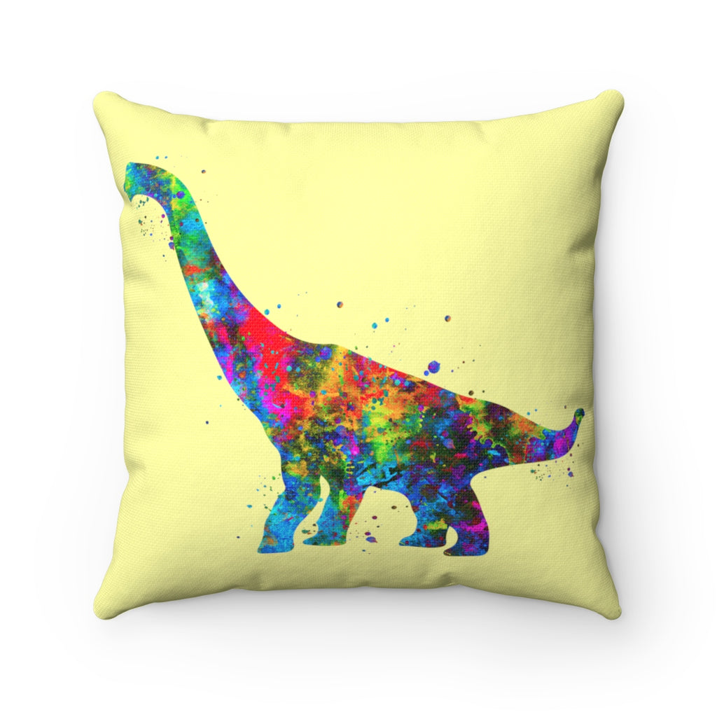 Brachiosaurus Dinosaur Square Pillow - Zuzi's