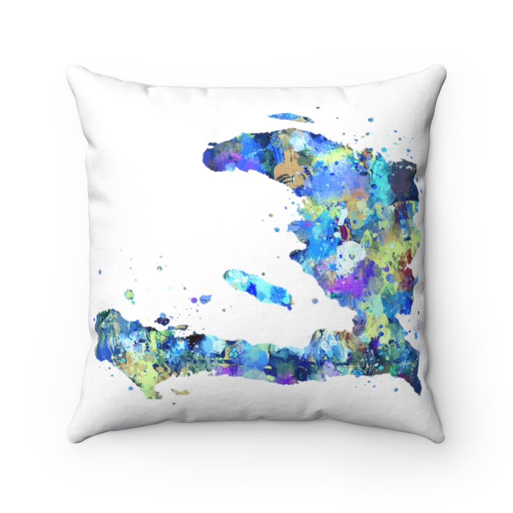 Haiti Map Square Pillow - Zuzi's