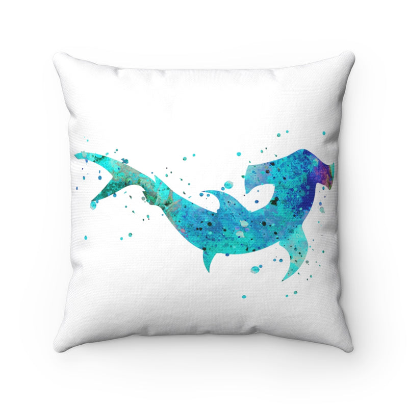 Colorful Hammerhead Shark Square Pillow - Zuzi's