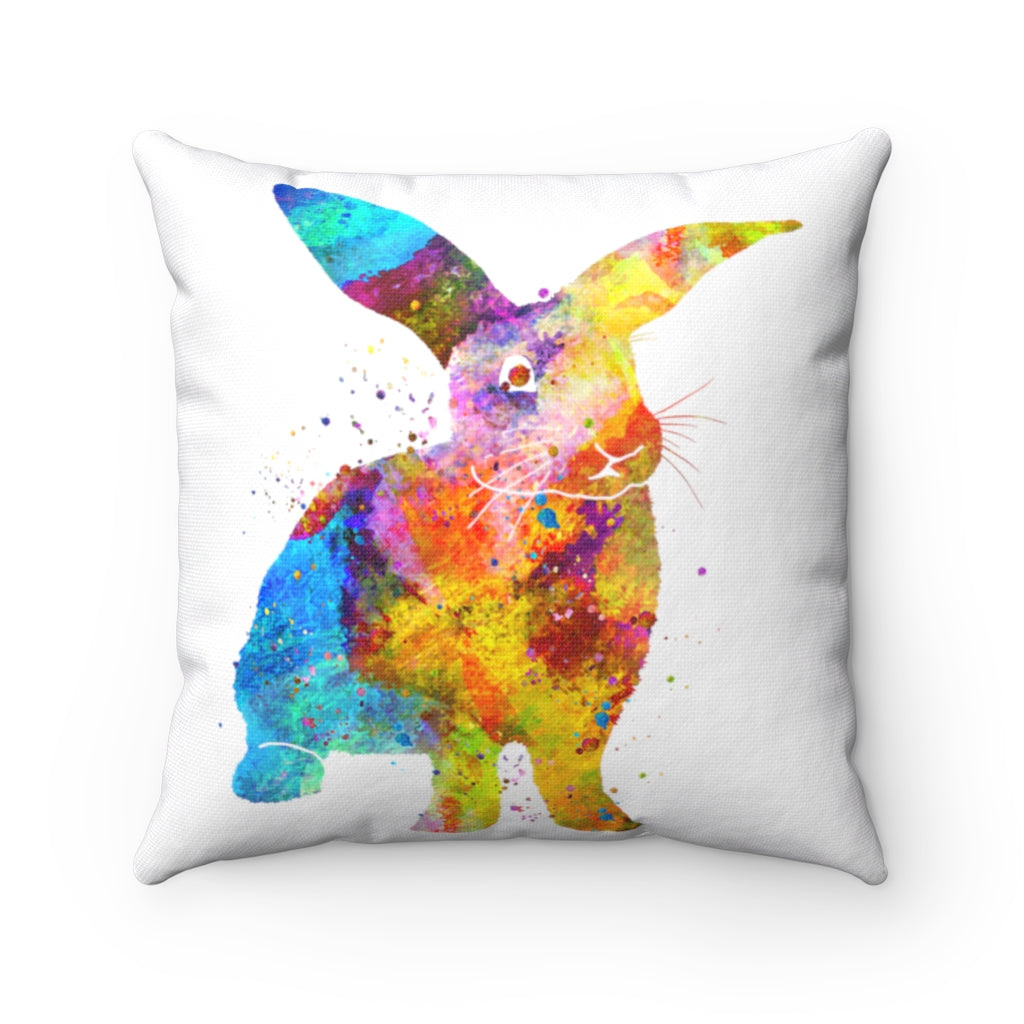 Bunny Rabbit Square Pillow