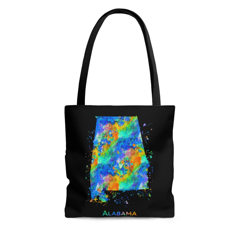 Watercolor Alabama Map Tote Bag - Zuzi's
