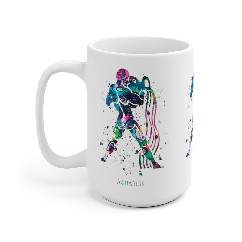 Aquarius Zodiac Sign Mug - 11 oz, 15 oz - Zuzi's