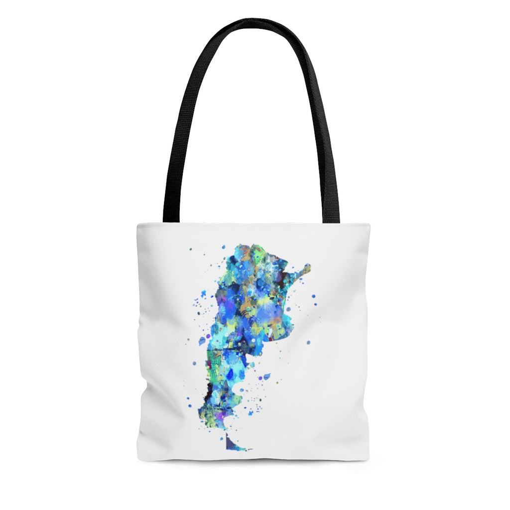 Watercolor Argentina  Map Tote Bag - Zuzi's