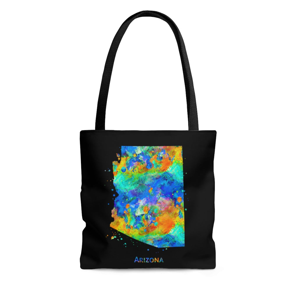 Watercolor Arizona  Map Tote Bag - Zuzi's