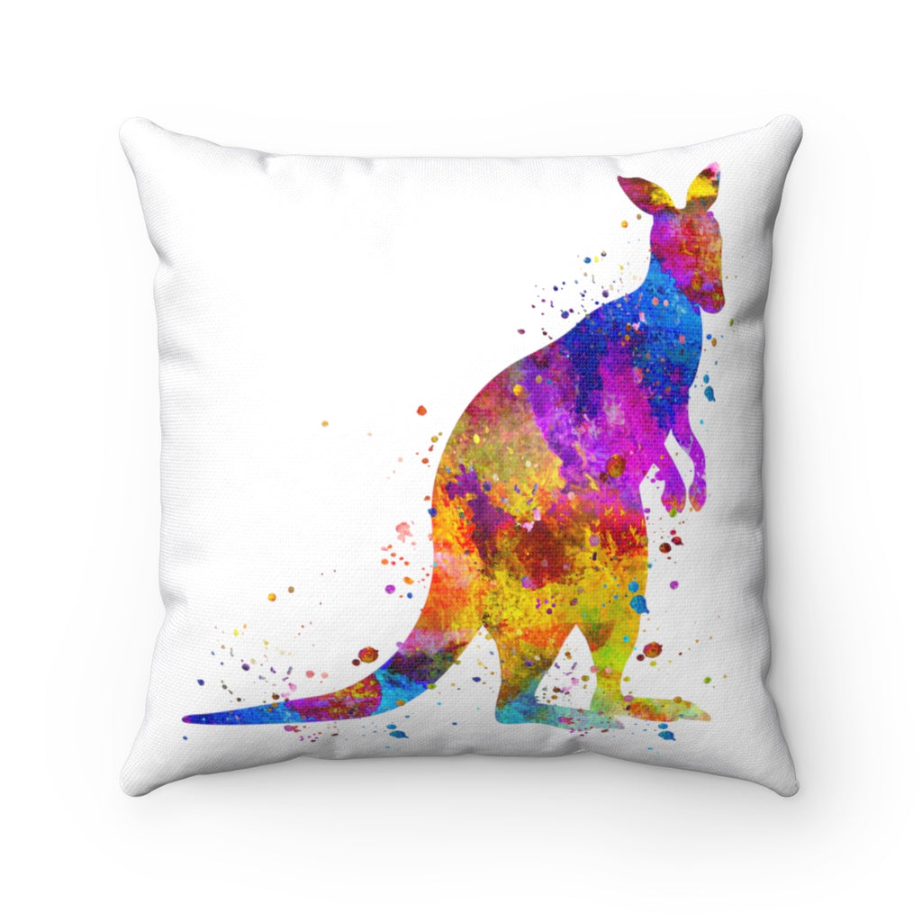 Colorful Kangaroo Square Pillow - Zuzi's