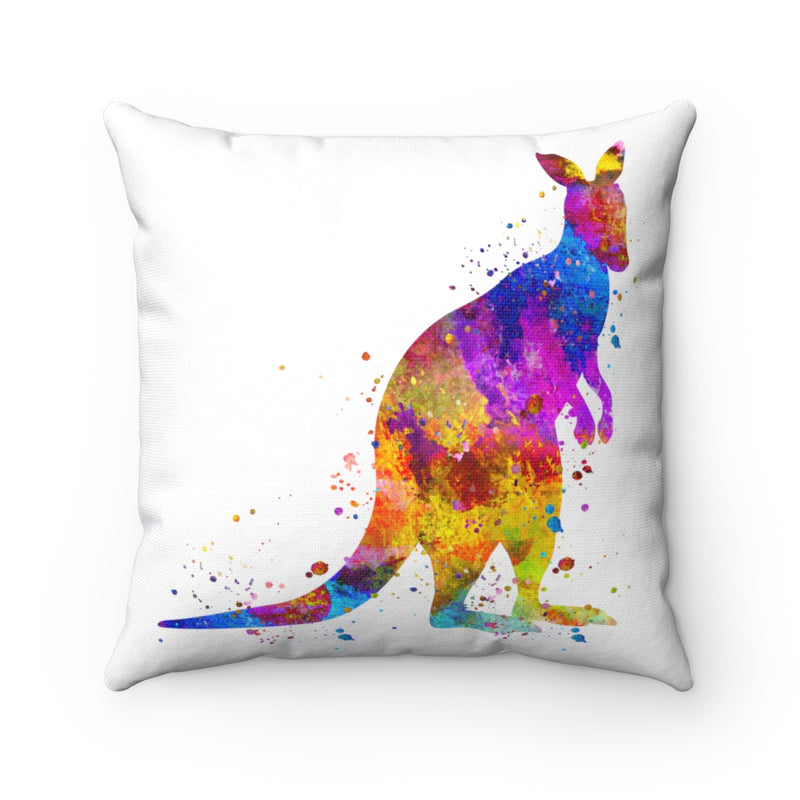 Colorful Kangaroo Square Pillow - Zuzi's