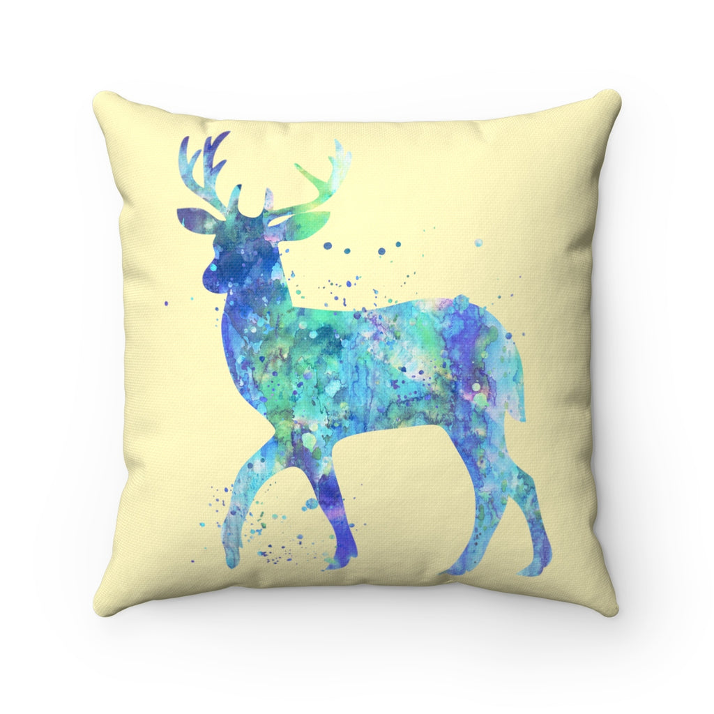 Watercolor Deer Square Pillow - Zuzi's