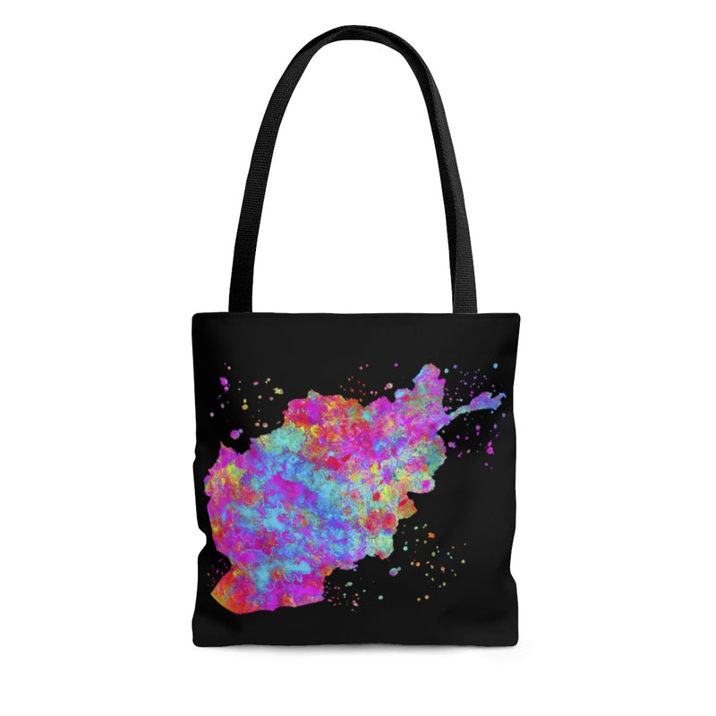 Watercolor Afghanistan Map Tote Bag - Zuzi's