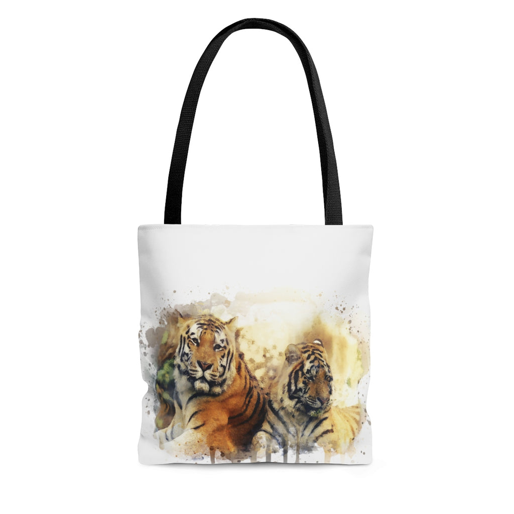 Watercolor Tigers Tote Bag - Zuzi's