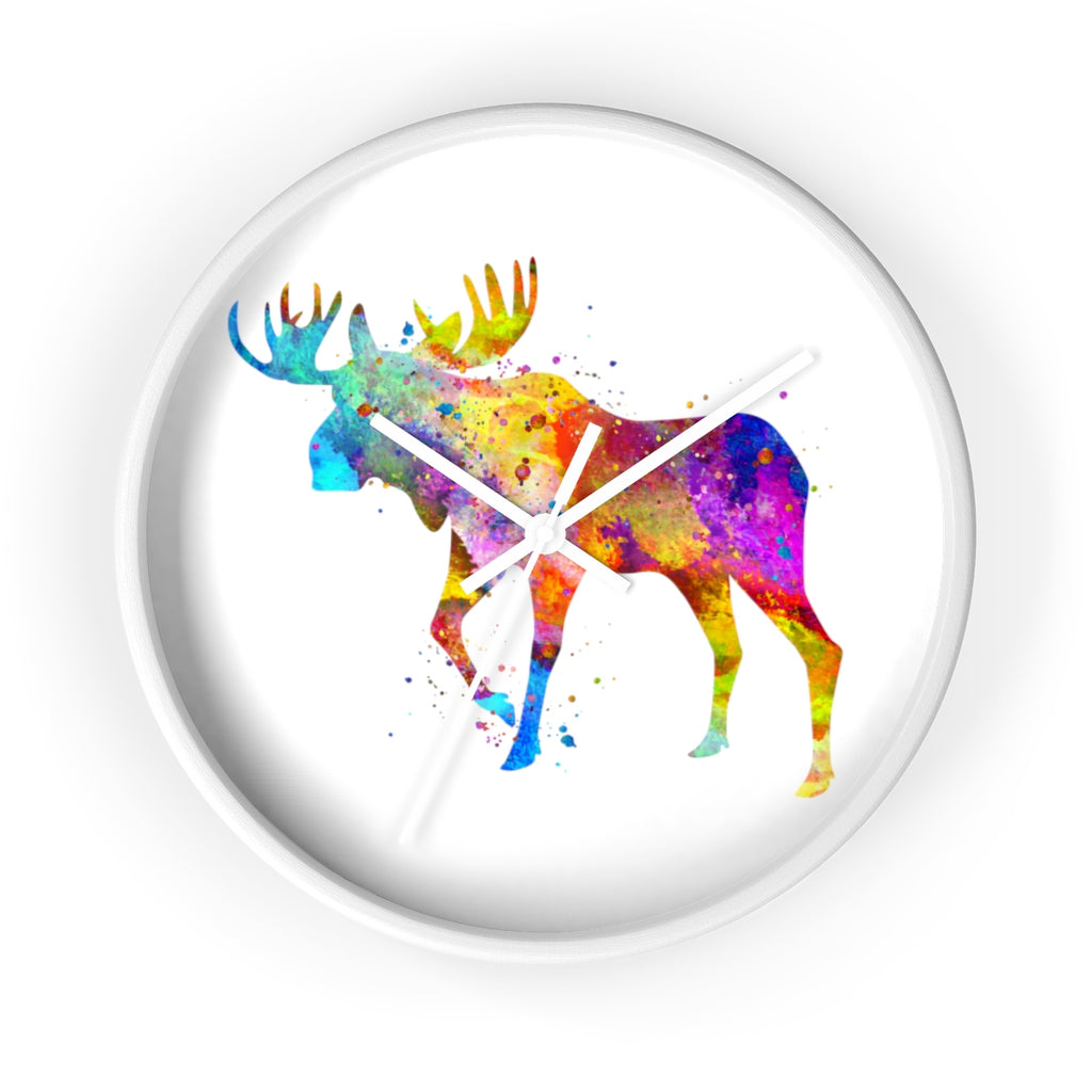 Watercolor Moose Wall Clock - Zuzi's