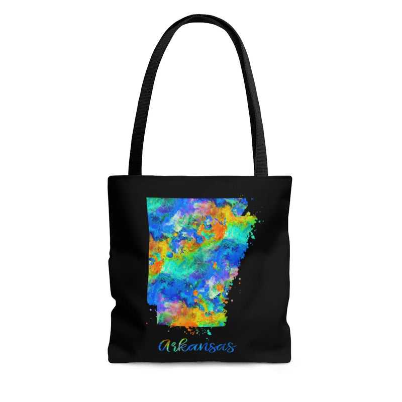 Watercolor Arkansas Map Tote Bag - Zuzi's