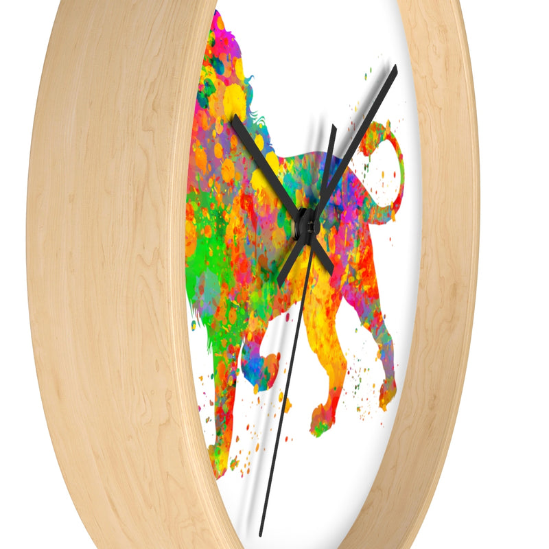 Watercolor Lion Wall Clock - Zuzi's