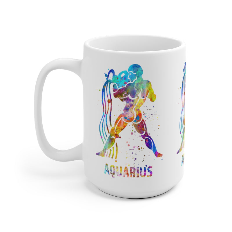 Aquarius Zodiac Sign Mug - 11 oz, 15 oz - Zuzi's